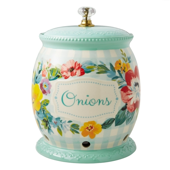 ❤️ New Pioneer Woman Sweet Romance Gingham Potatoe, Onion & Garlic Keepe… - Picture 4 of 8